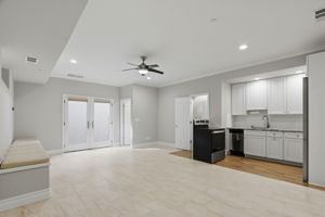 ADU Living Room and Kitchen