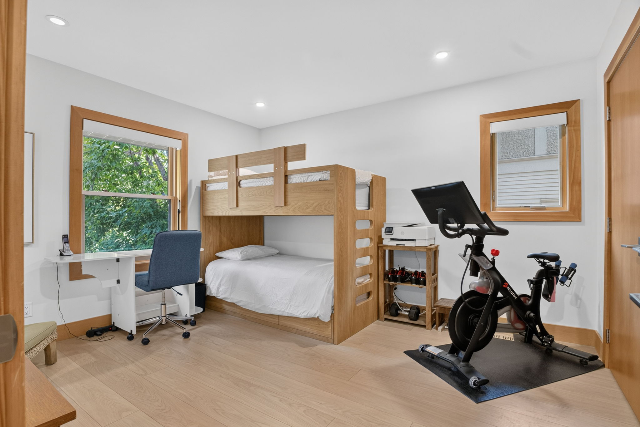 Custom built-in bunk room