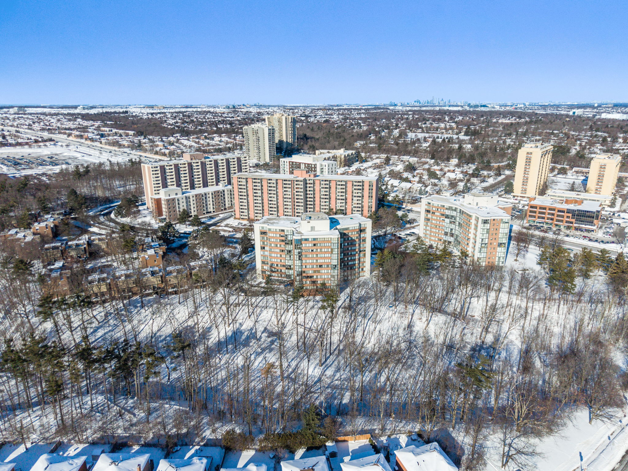 Backing onto a wooded ravine
