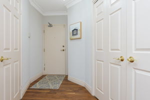 Large closet in entryway