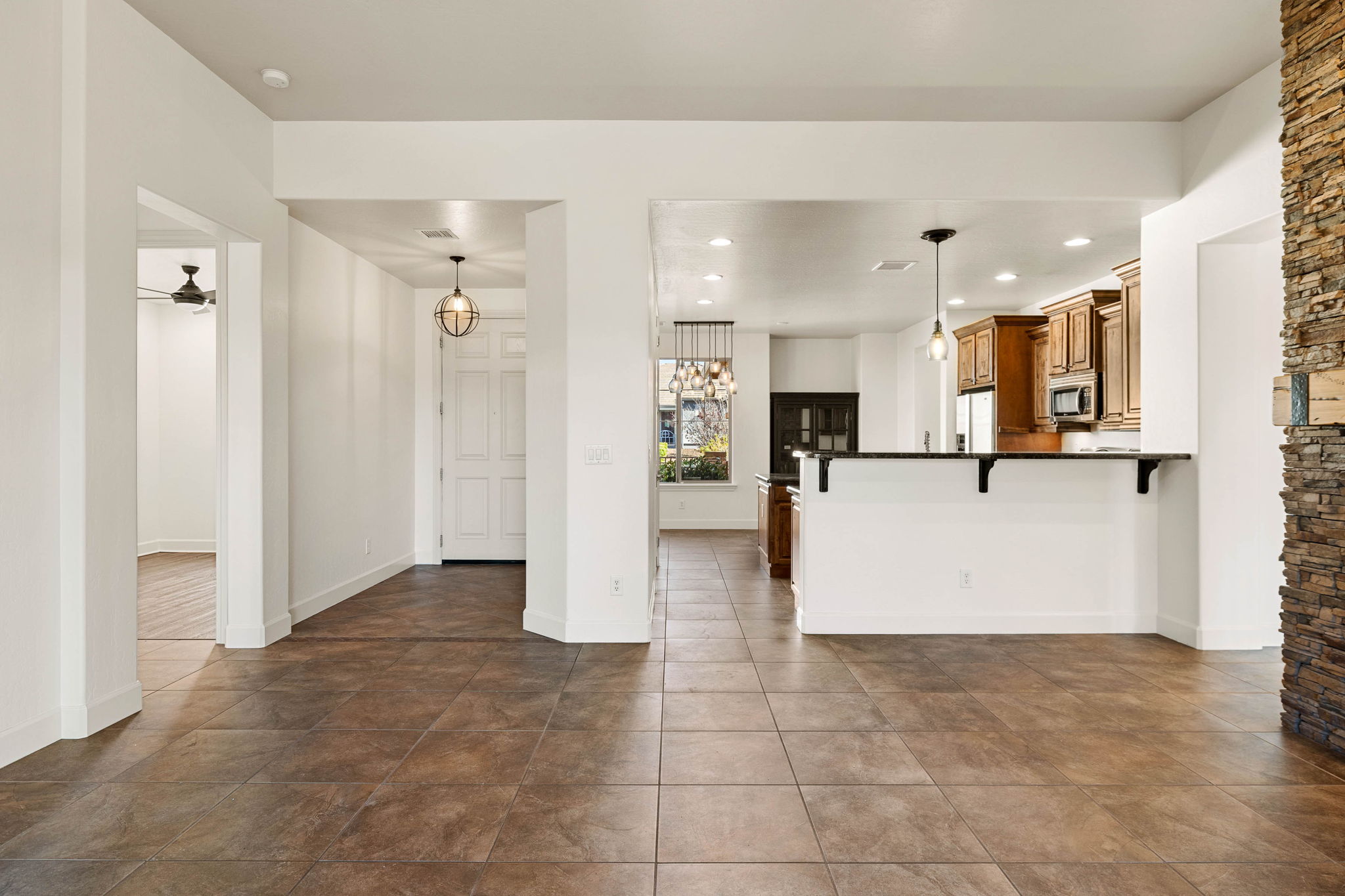 Foyer and Kitchen