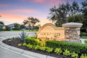 Subdivision Sign at Sunset
