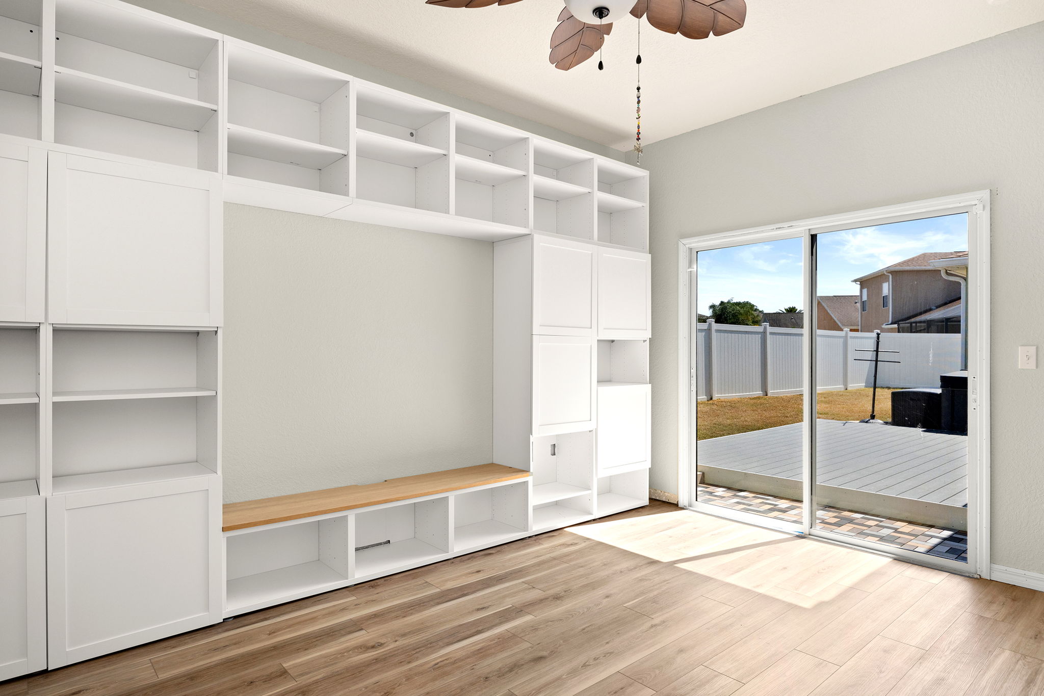 Fourth Bedroom (Or Office) In Guest Wing At Rear Of The House With Sliding Glass Door To Outdoor Space