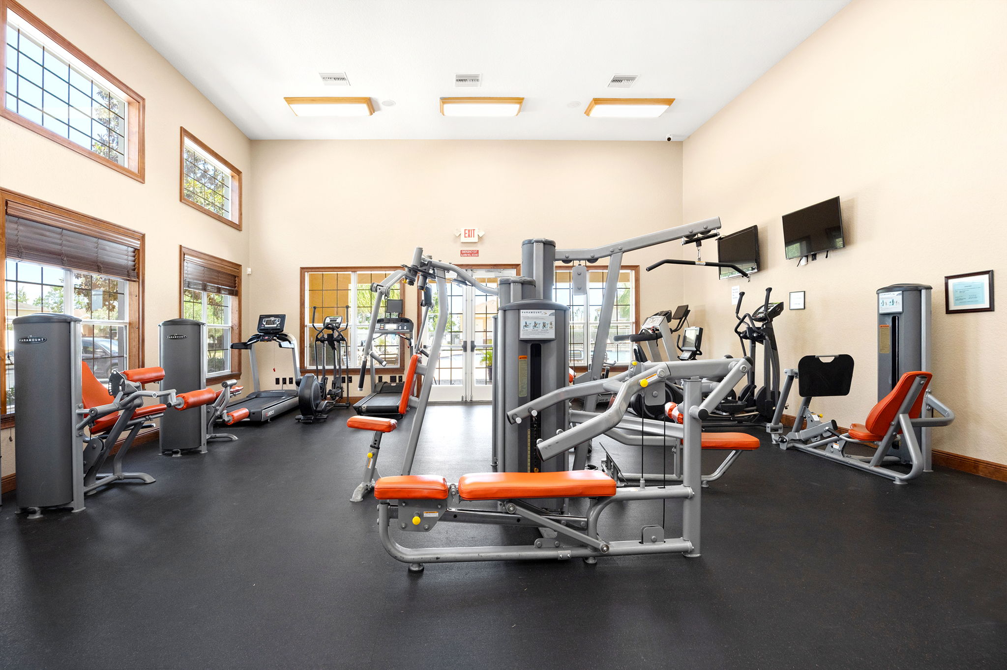 Well Equipped Fitness Room In Clubhouse