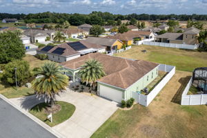 Aerial View; Note The Large Open Space Behind The House