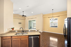 View From Kitchen To Living Area