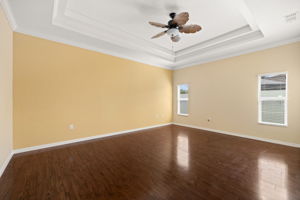 Primary Bedroom With Tray Ceiling