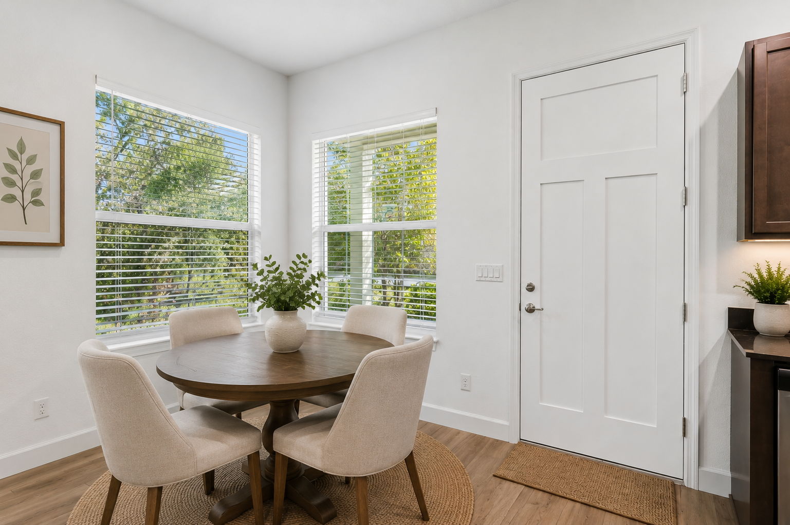 Virtually Staged Dining Area