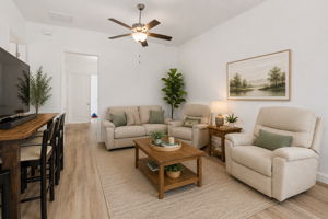 Virtually Staged Living Room