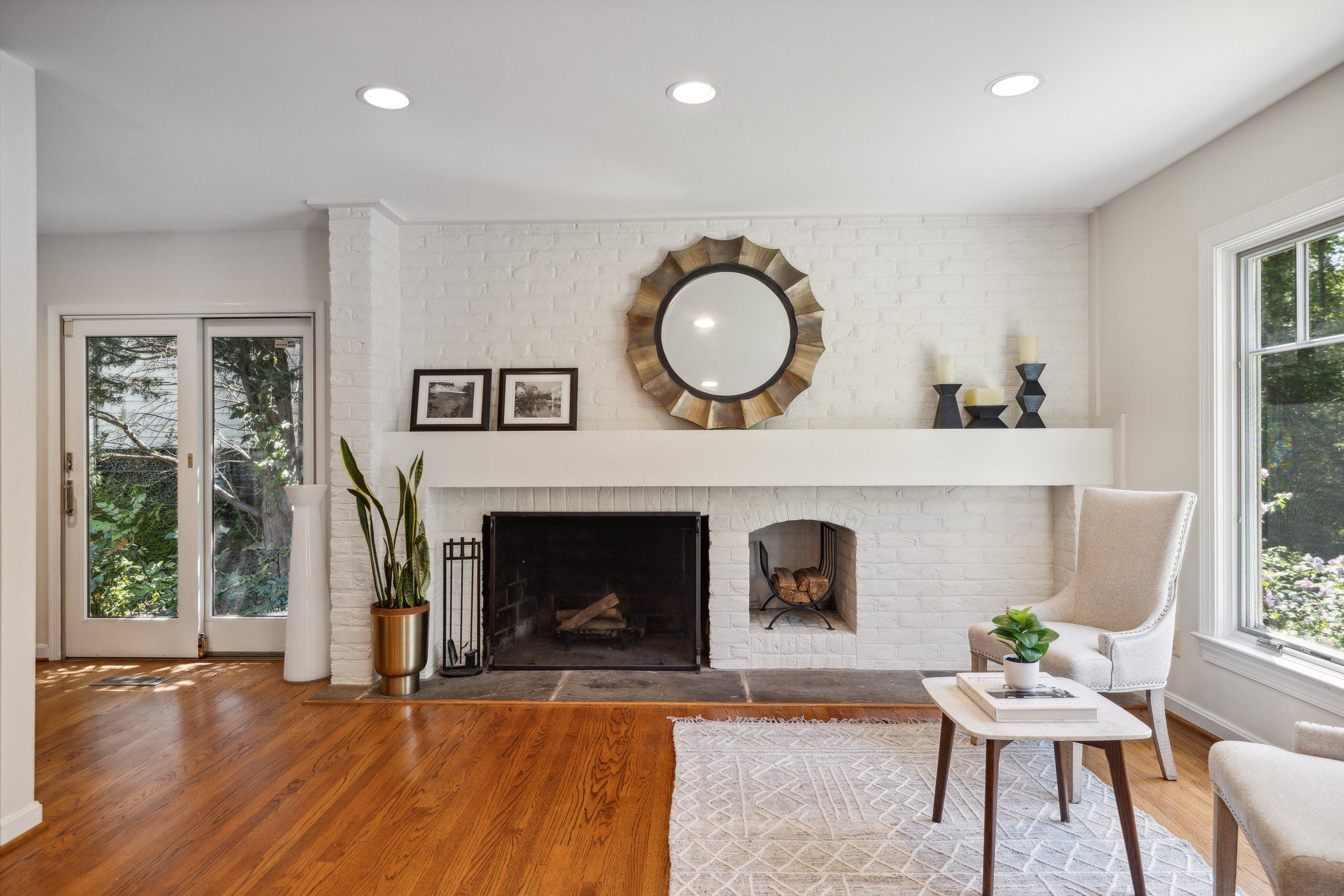 Family Room w/ Wood Burning Fireplace