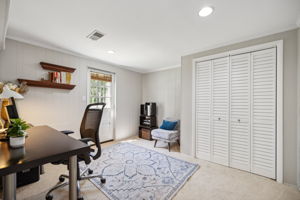 Lower Level Bedroom w/ Door to Yard