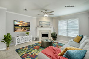 Living Room Virtually Staged