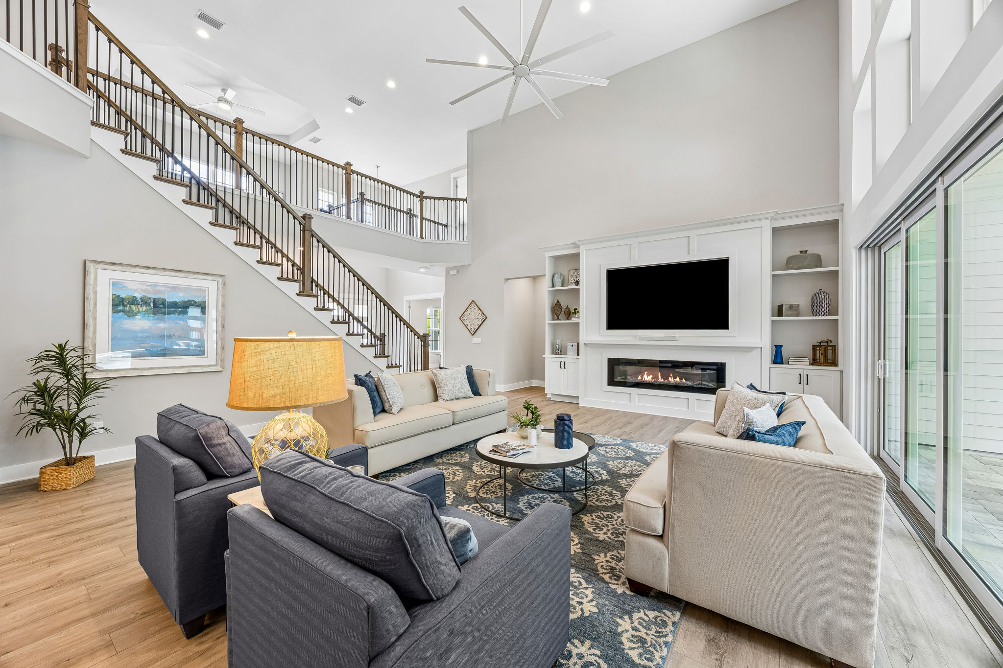 Gas Fireplace & Built ins