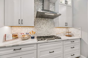 Gas Stove & Custom Hood