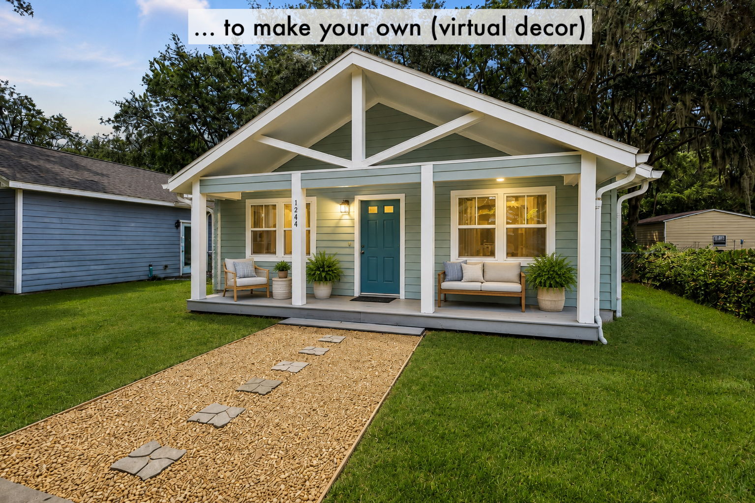 … with a broad covered porch ready to become a favorite spot for morning coffee and relaxed evenings