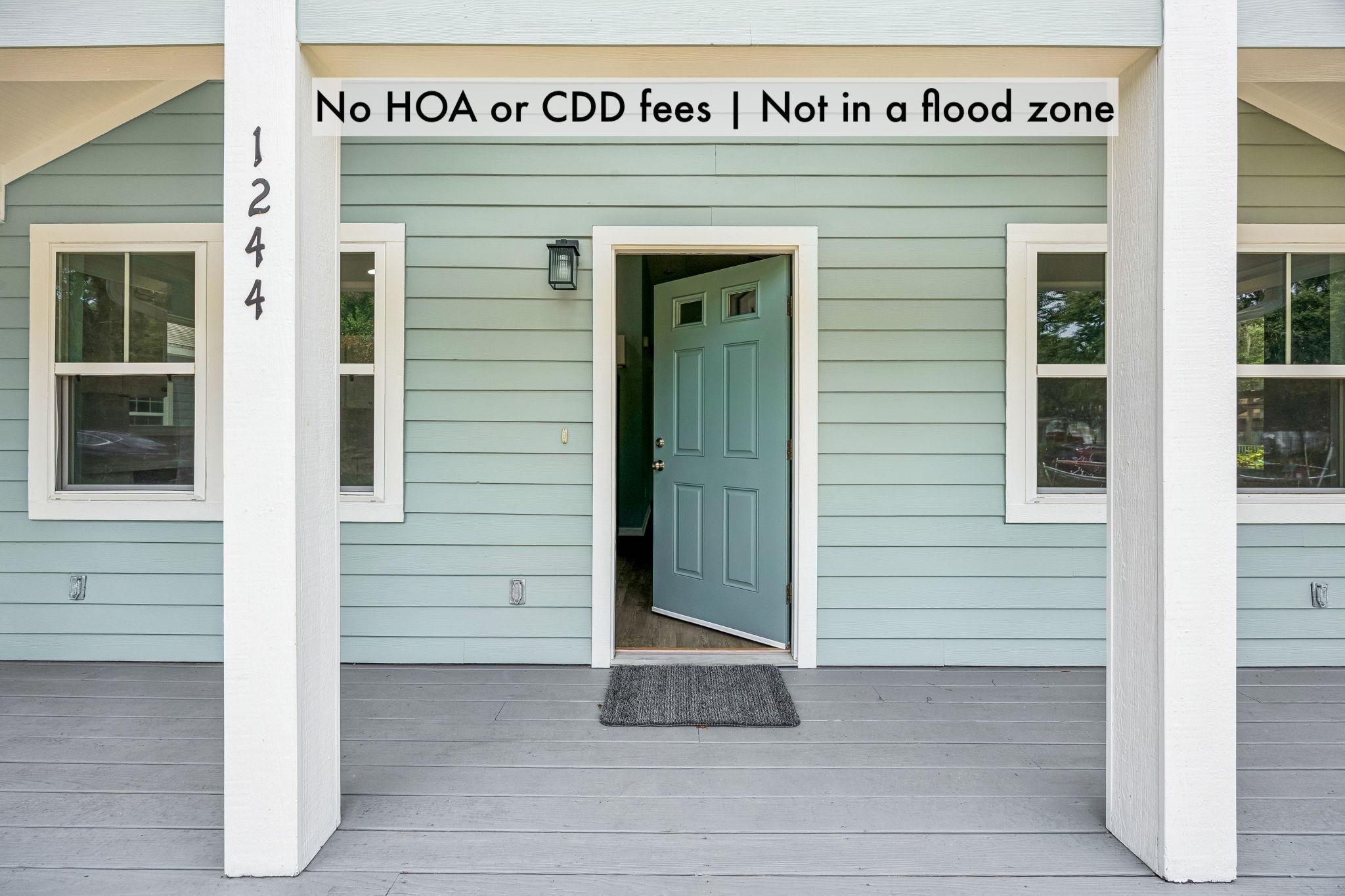 No HOA or CDD fees and located outside the designated flood zone, adding freedom and peace of mind