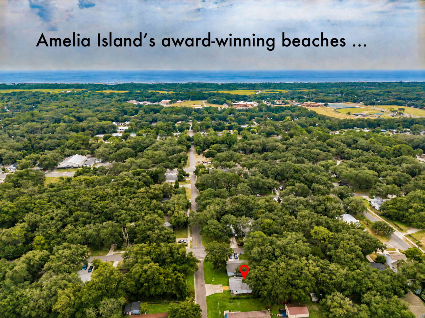 Amelia Island’s beautiful beaches are just 1.6 miles from home …