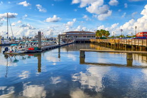 The downtown marina adds waterfront dining, boating activity and scenic sunsets to the historic district experience