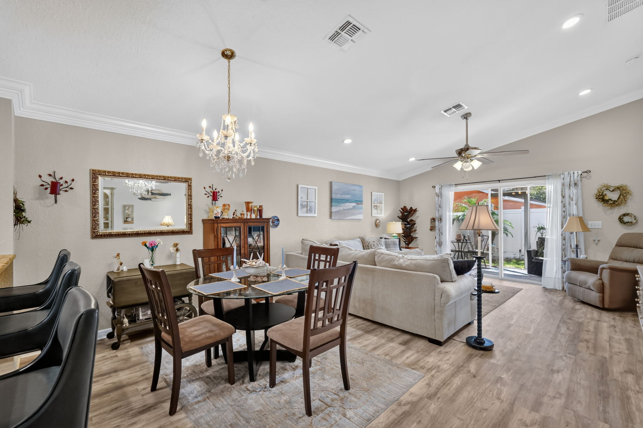 Dining and Living Rooms