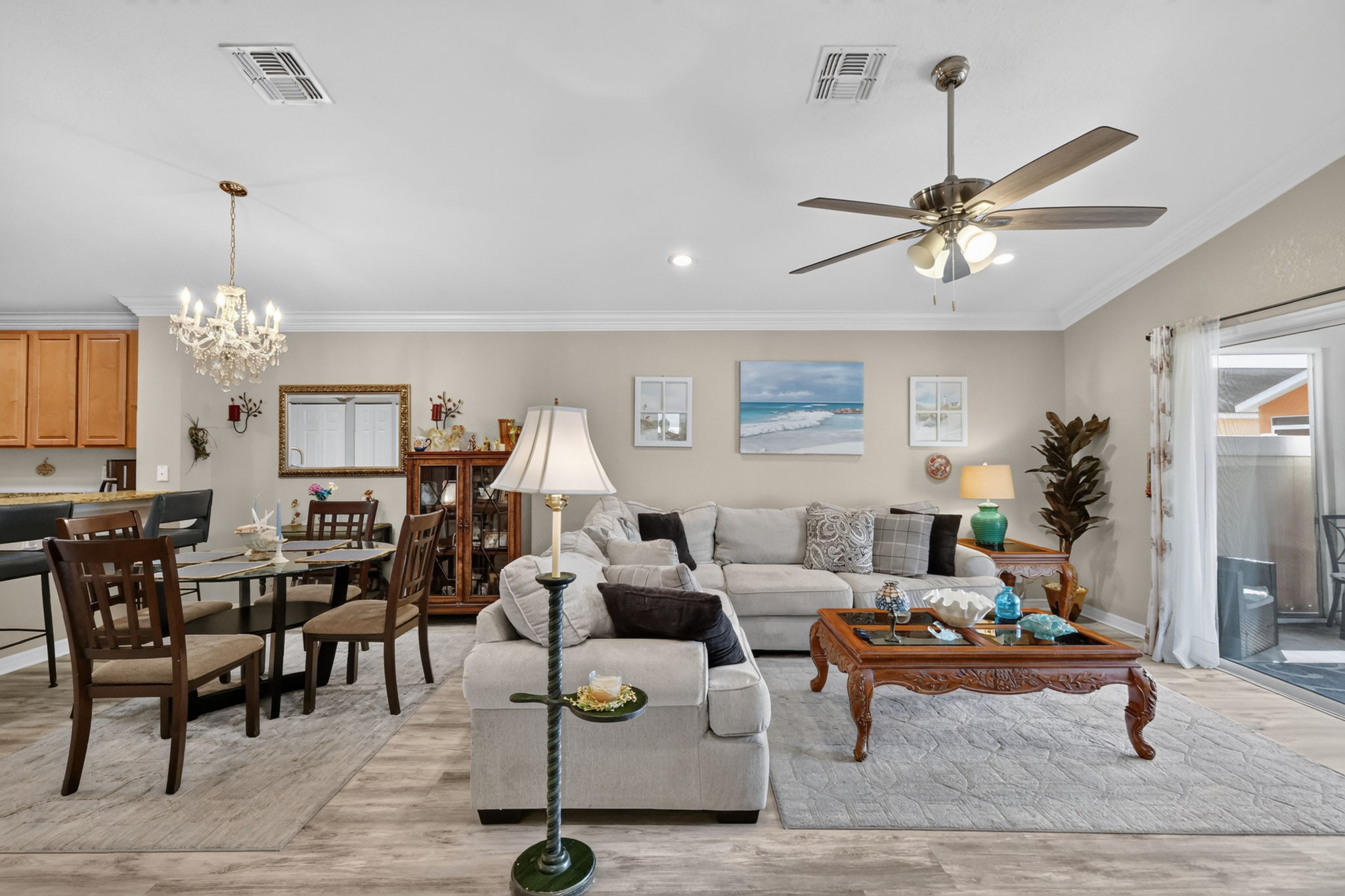 Dining and Living Rooms