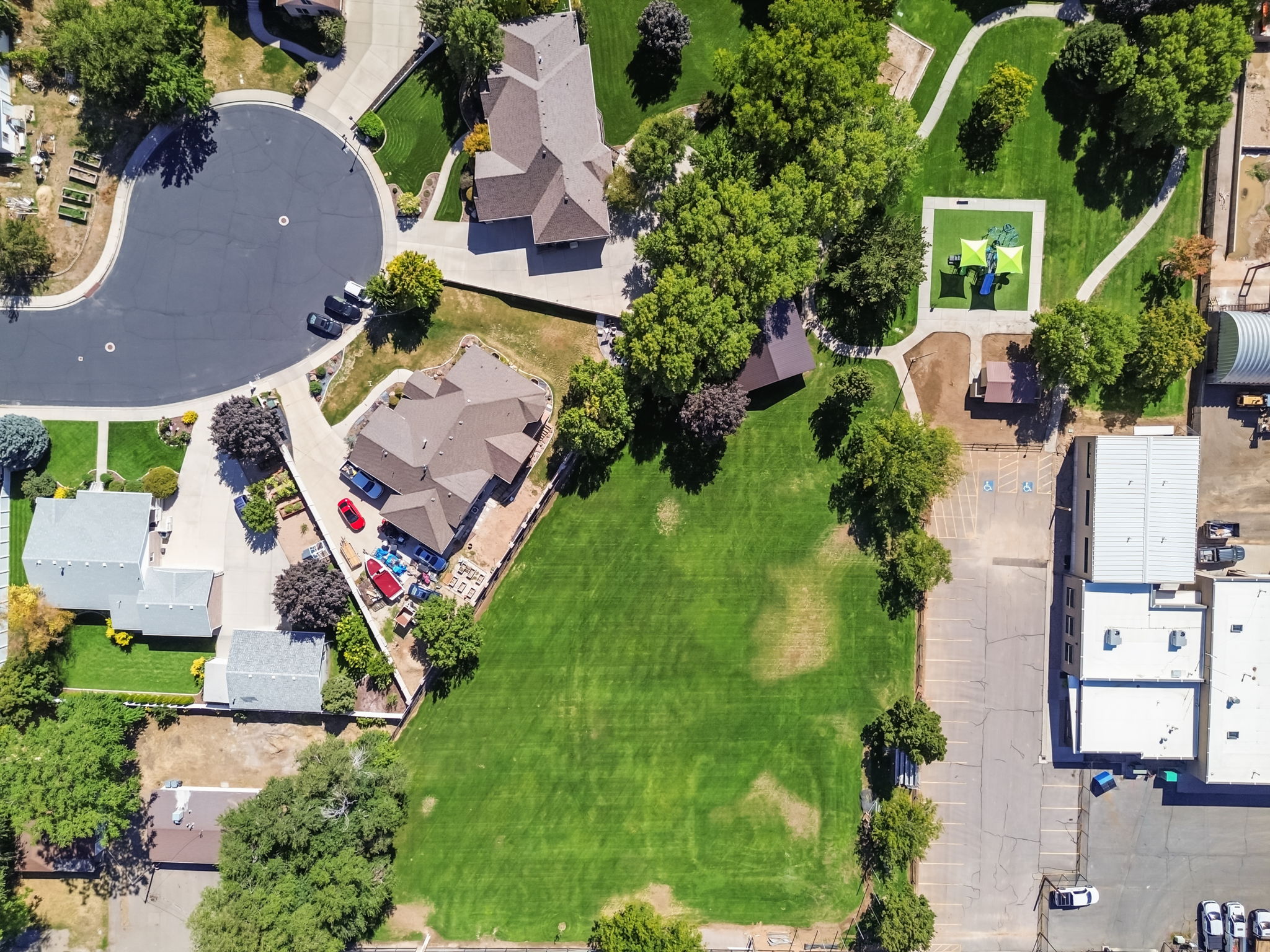 park next door