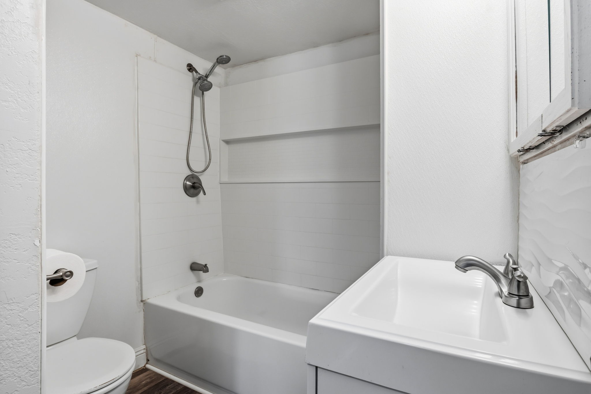 updated bathroom fixtures