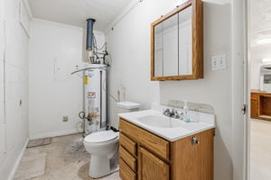 Half bath with room to add a shower
