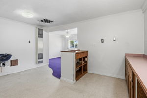 Carpet and linoleum, electric wall heater