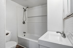 updated bathroom fixtures