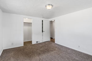 bedroom with closet
