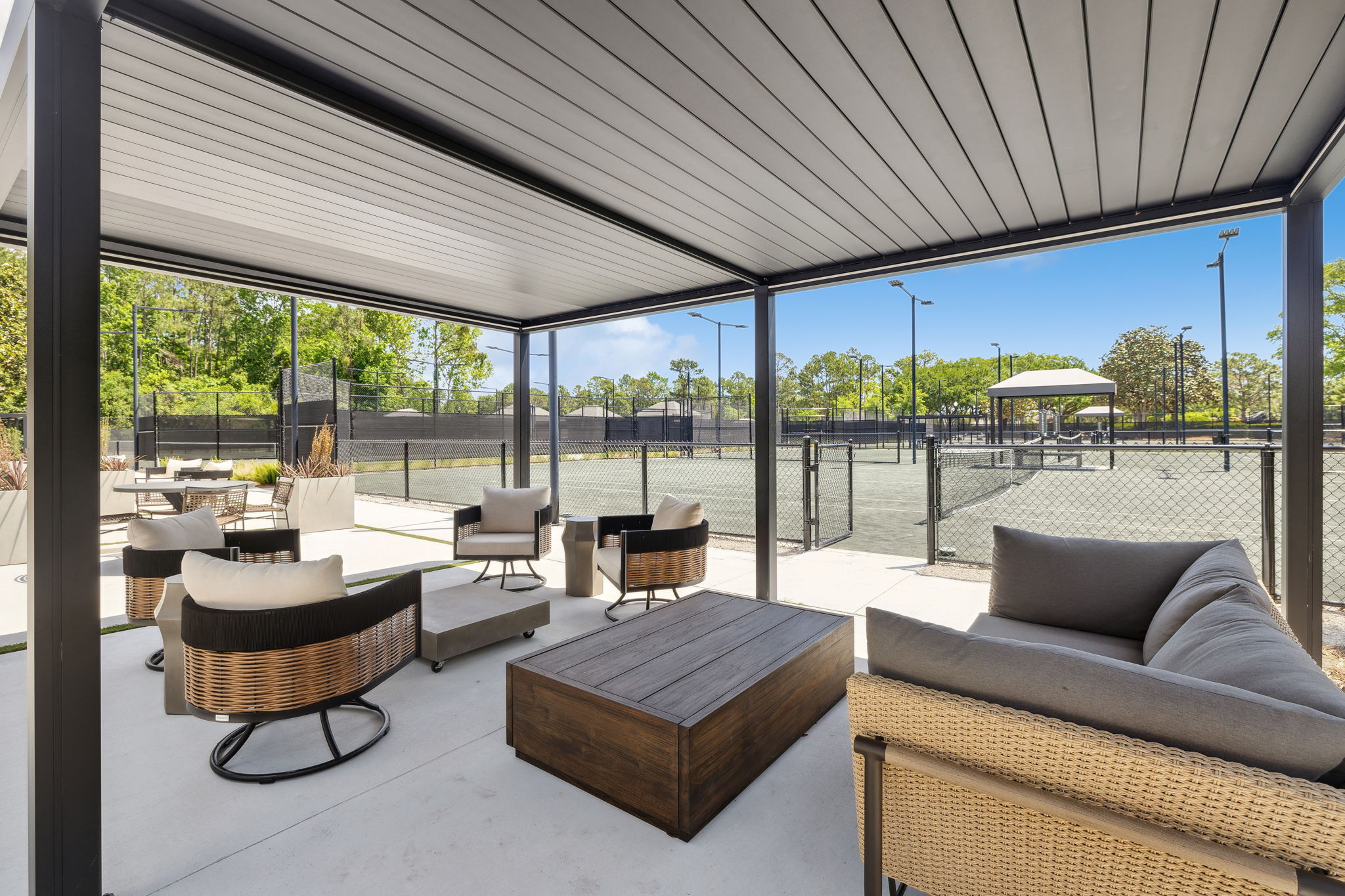 Courtside Outdoor Sitting