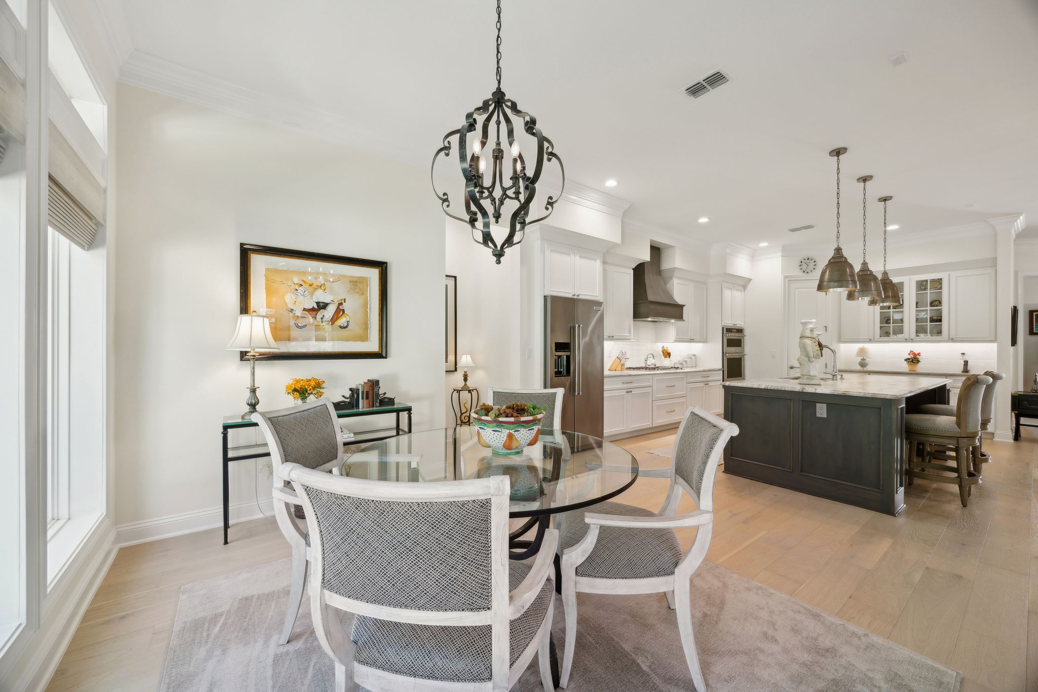 Dining opens to Kitchen