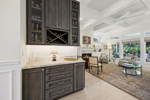 Dry Bar with Wine Storage