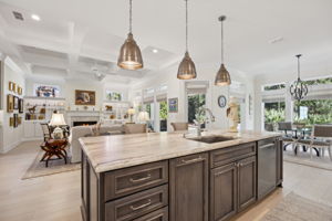 Kitchen opens to Great Room