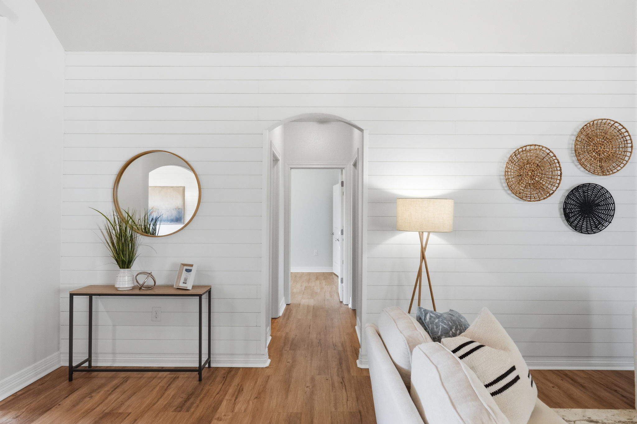 Walkway to secondary bedrooms