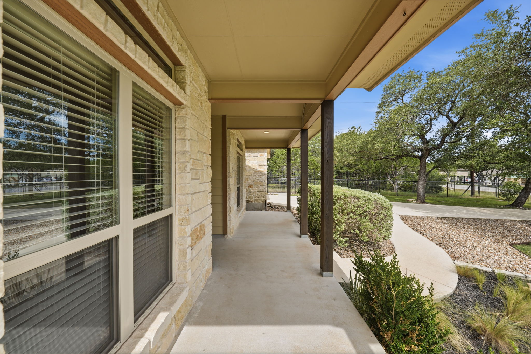 Large covered front porch