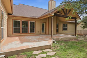Large covered patio