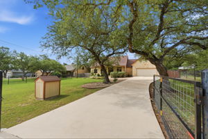 Private gated front entry