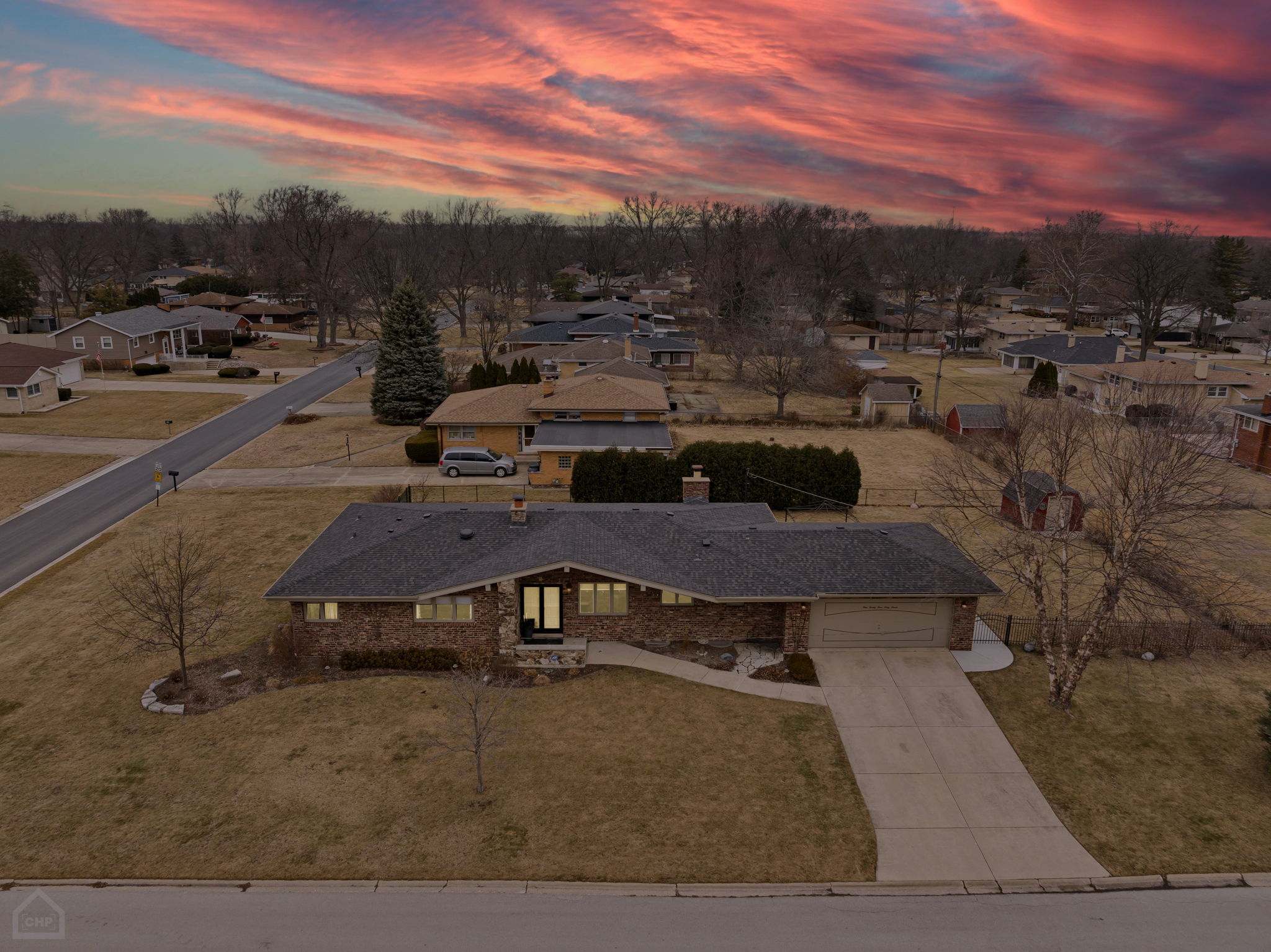 12467 S Meade Ave - drone_001 twilight