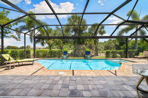 Pool picture window cage