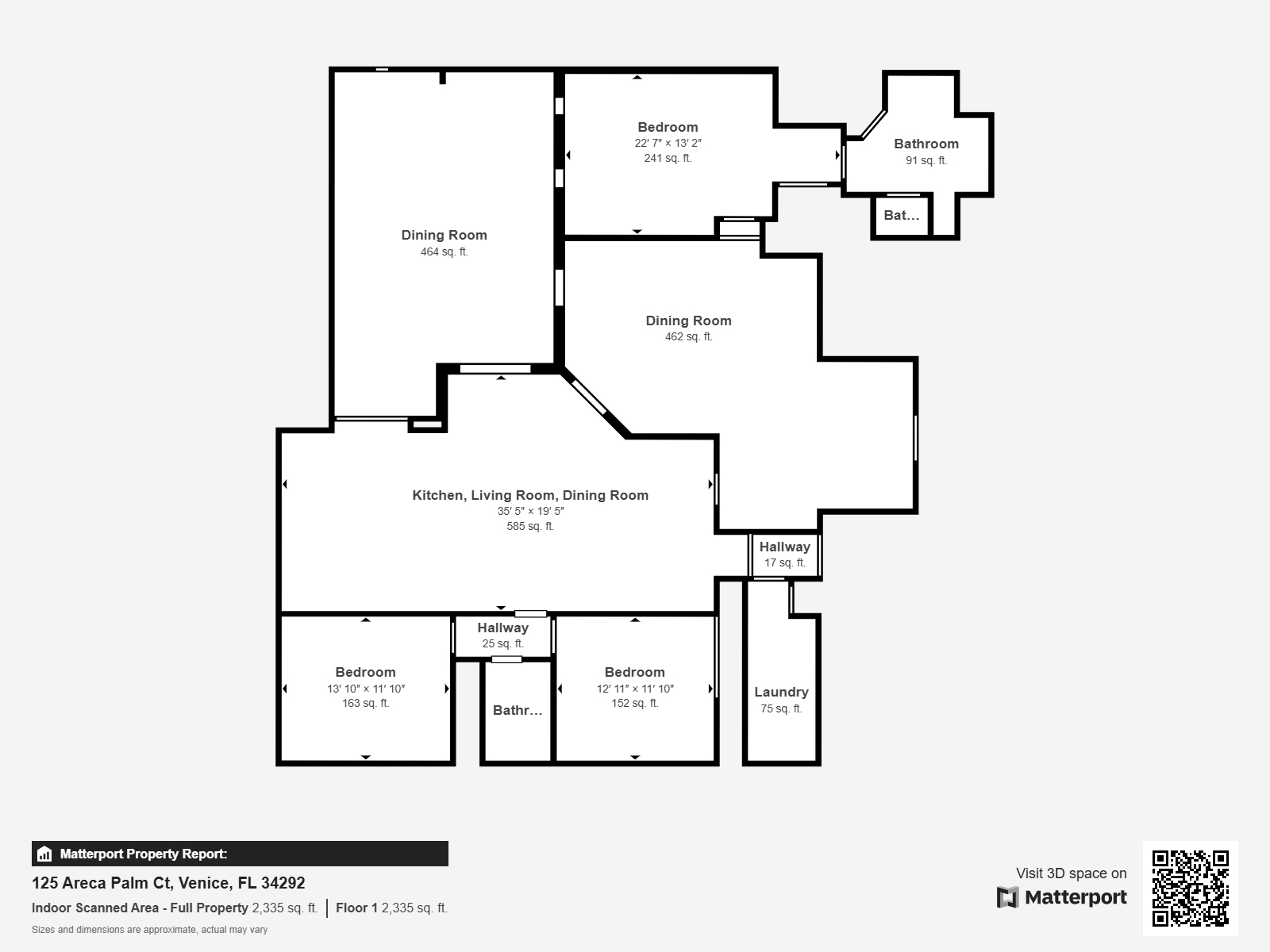 Measurements - 125 Areca Palm Ct