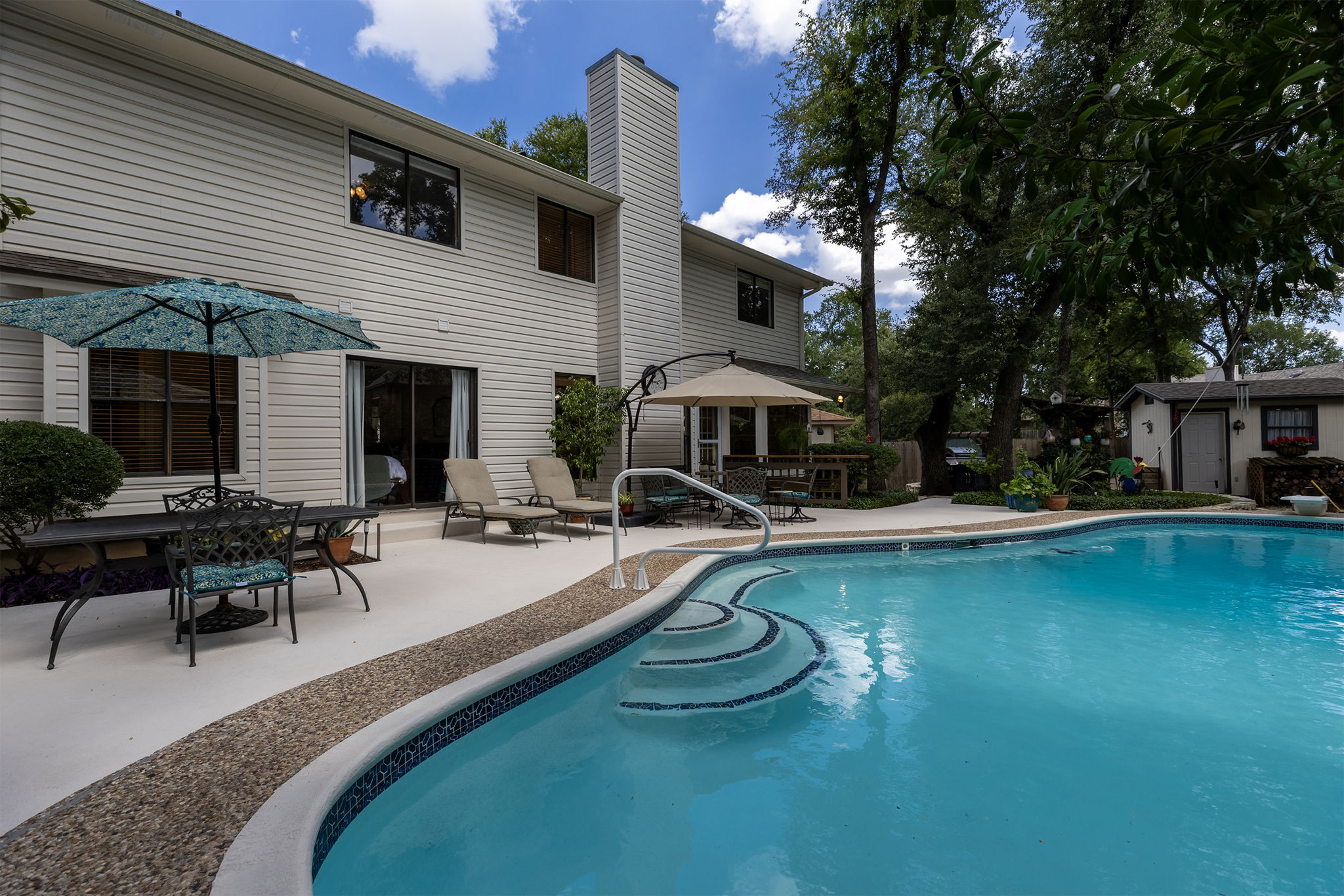 Considerably sized in ground pool