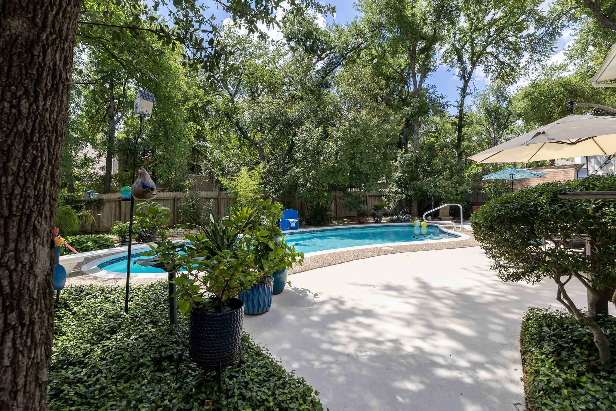 Immaculately maintained, this backyard is a must see!