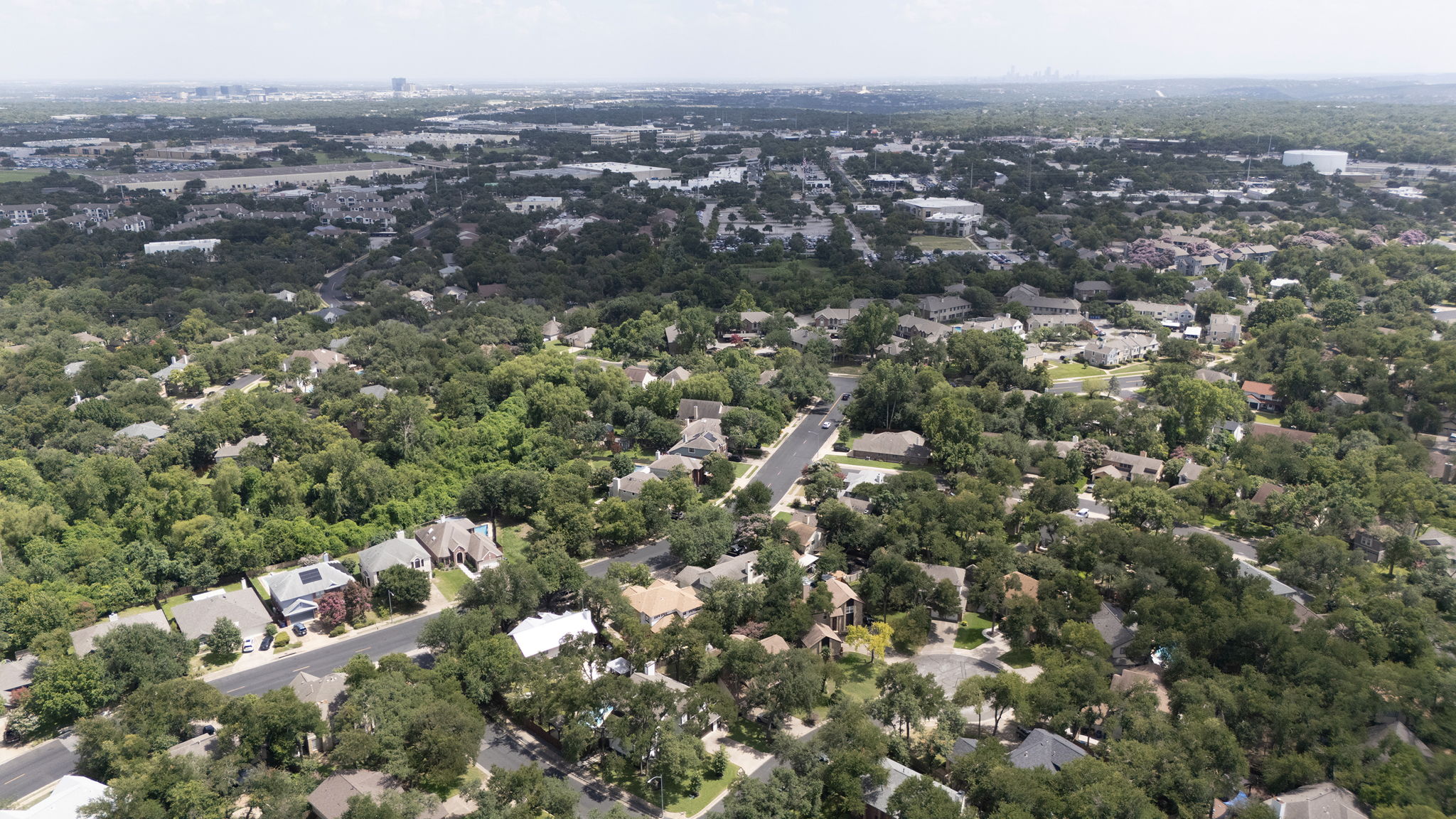 NW Austin aerial view