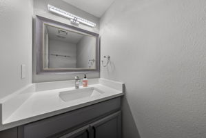 This is the half bath off the kitchen area.