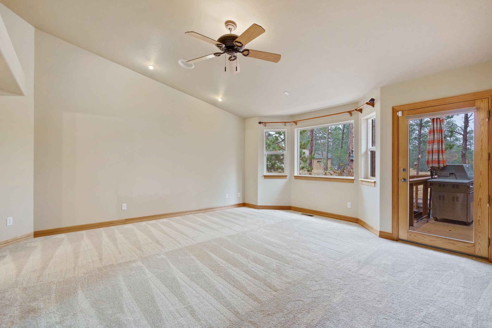 Master Bedroom Full Light Door walks out to Deck