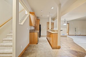 View at Stair landing in Lower Level