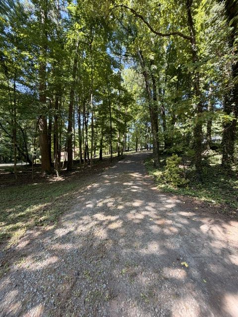 Long driveway onto property.