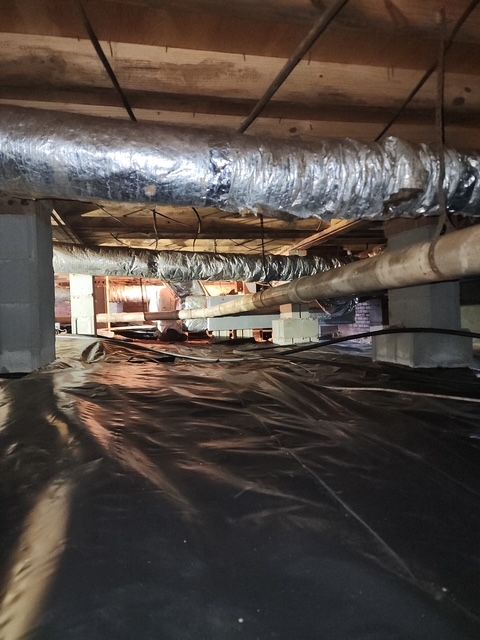 Beautifully remediated with new vapor barrier and insulation.