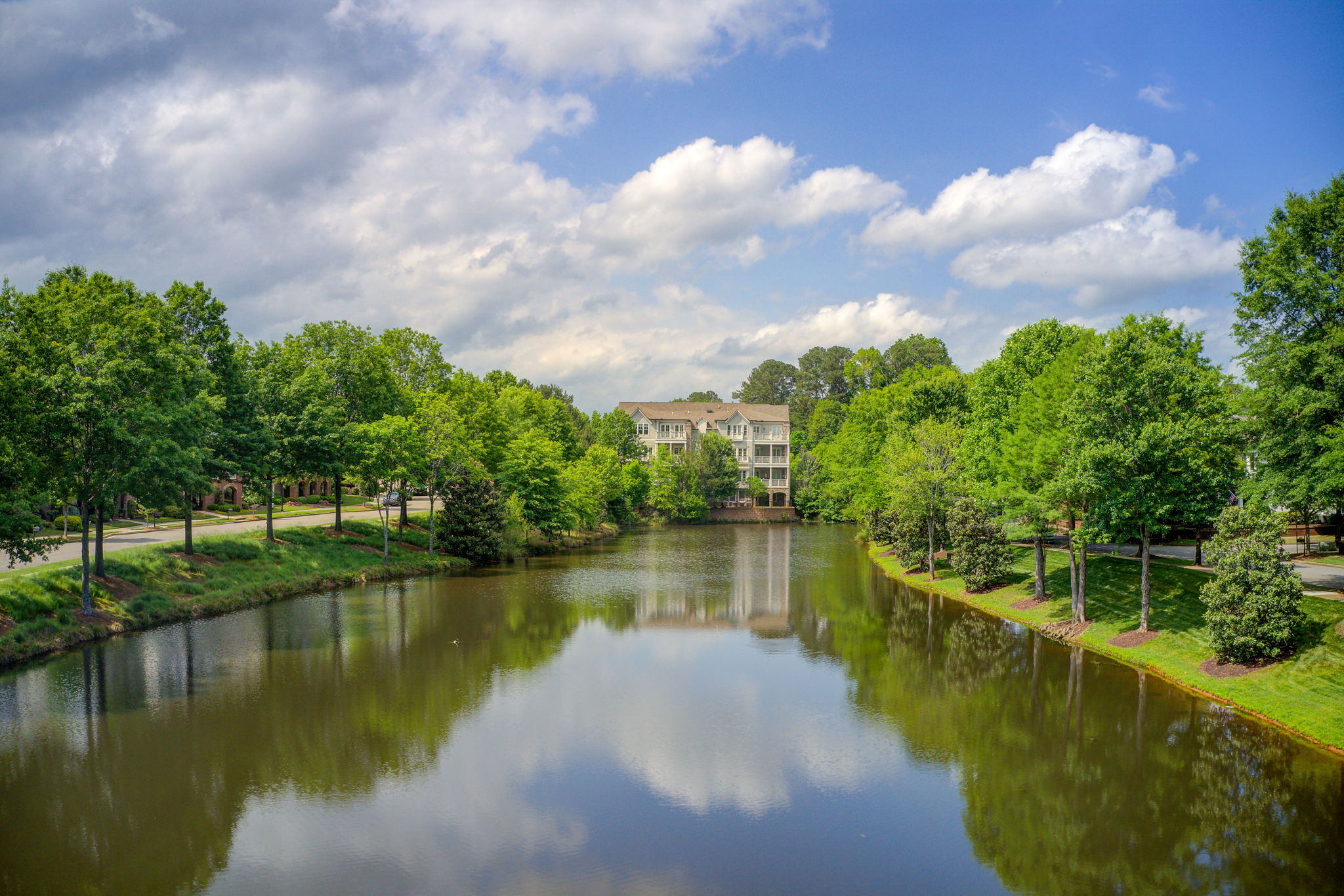 45 Aerial Neighborhood Lake